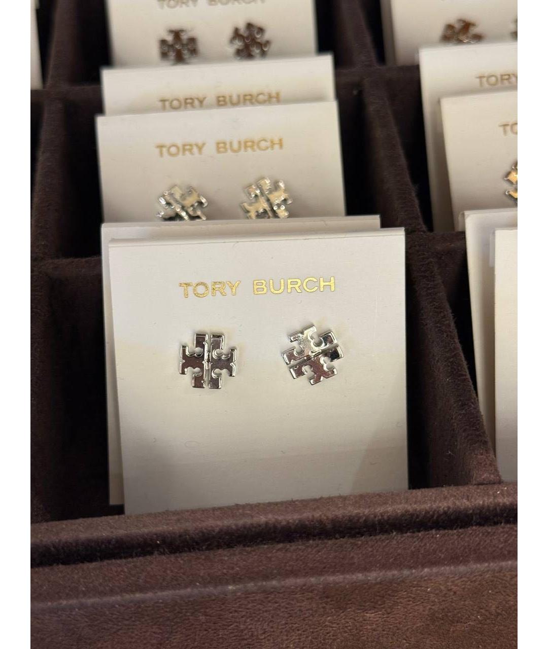 TORY BURCH Серебряные металлические серьги, фото 3