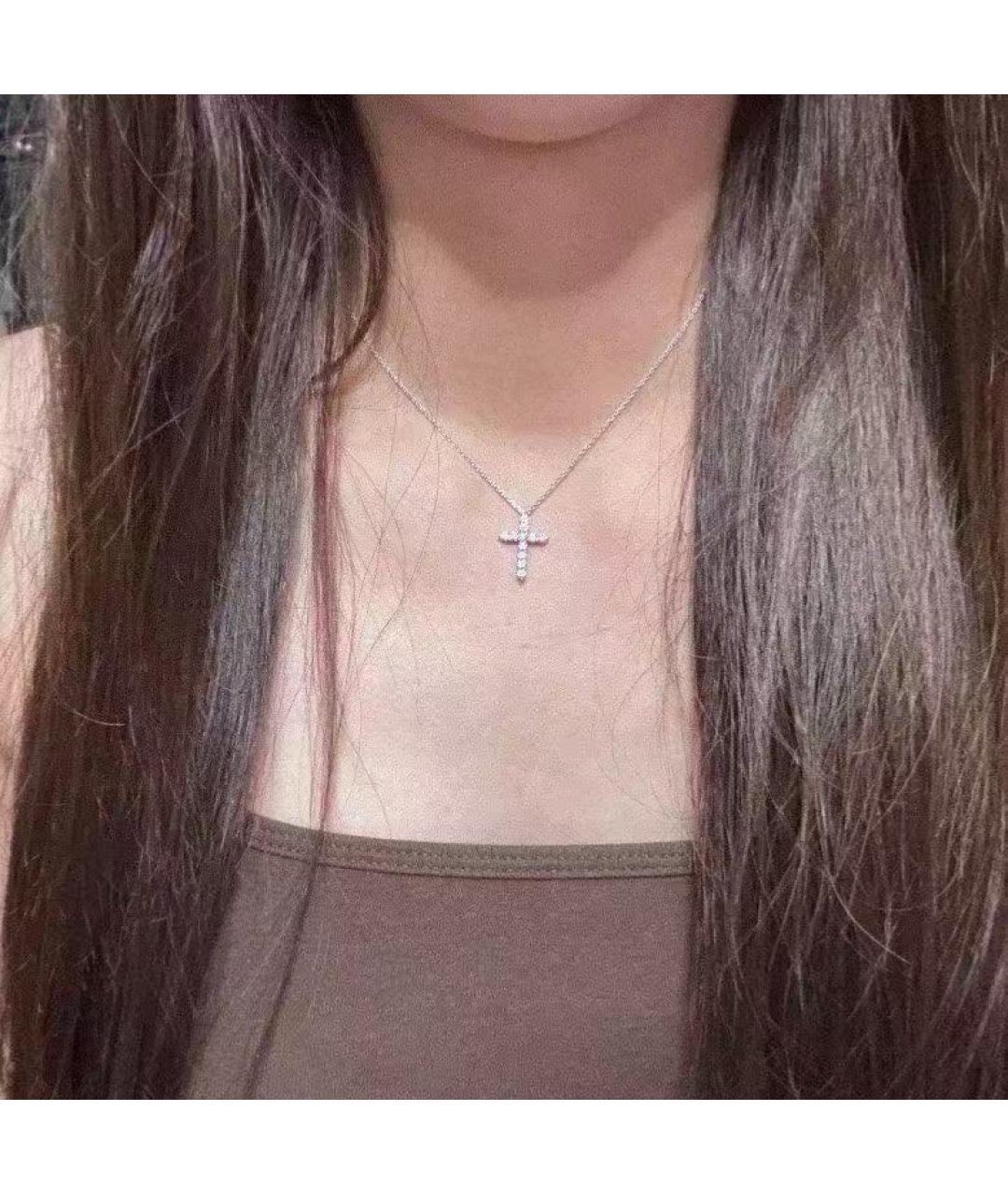 CARTIER Серебряное колье из белого золота, фото 5