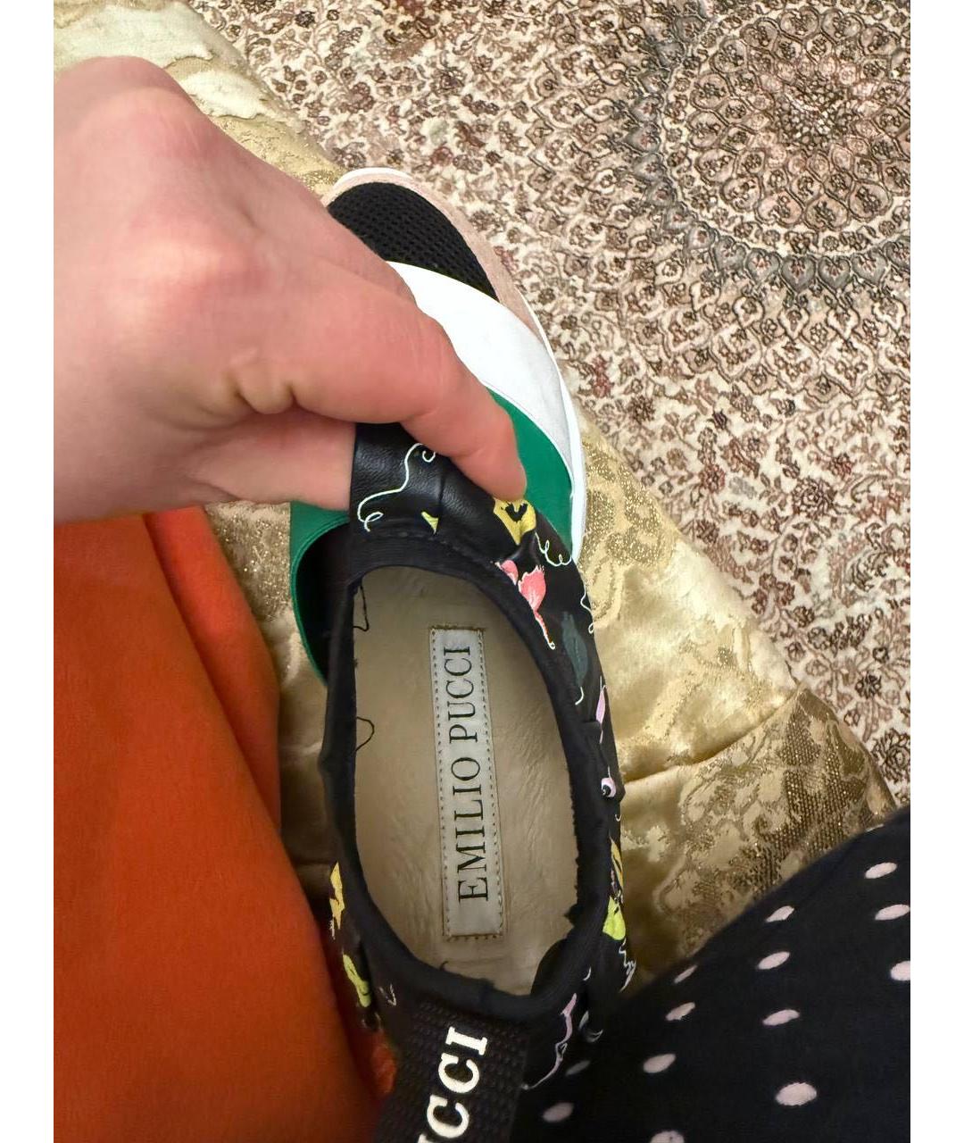 EMILIO PUCCI Мульти синтетические кроссовки, фото 2