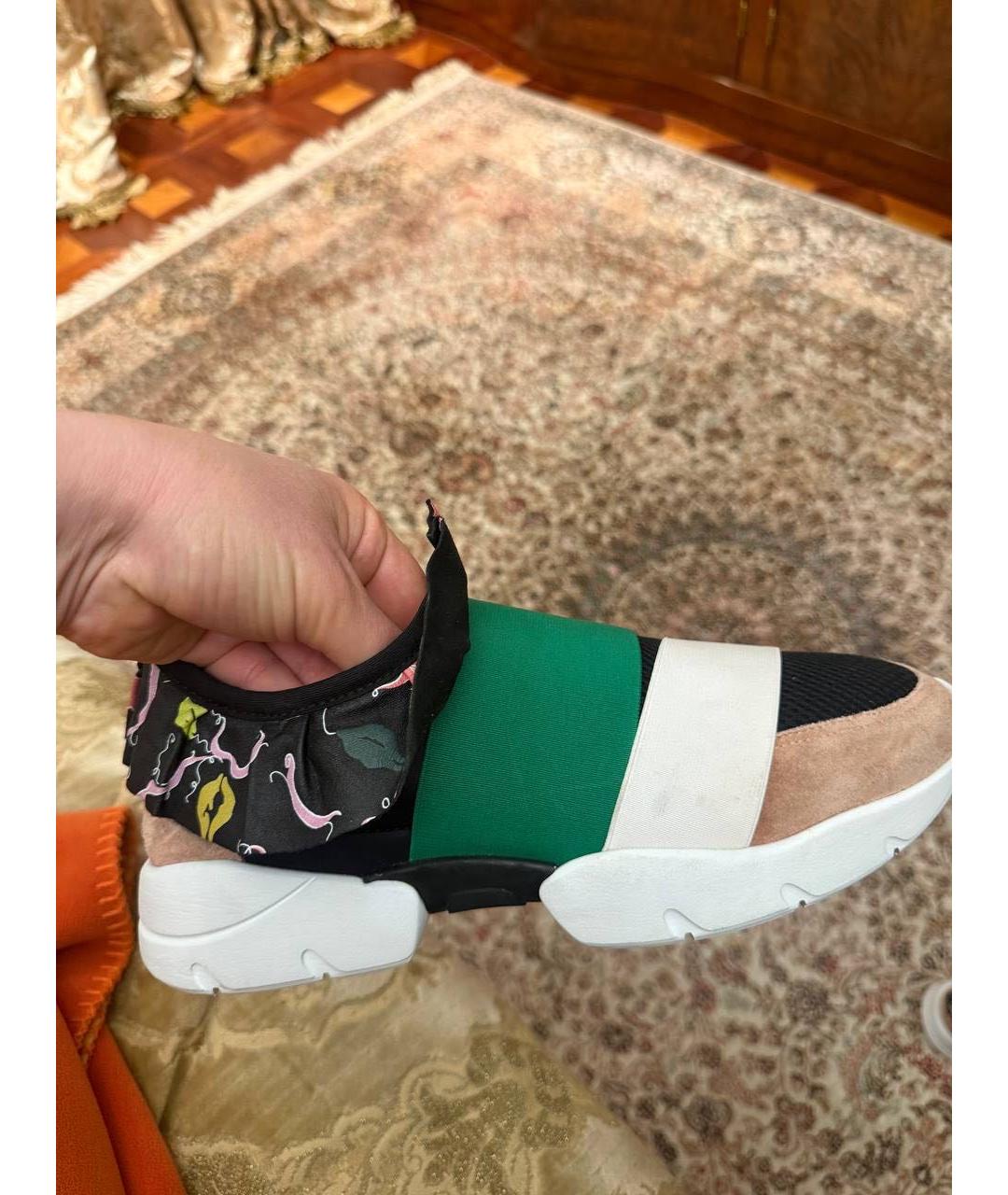 EMILIO PUCCI Мульти синтетические кроссовки, фото 4