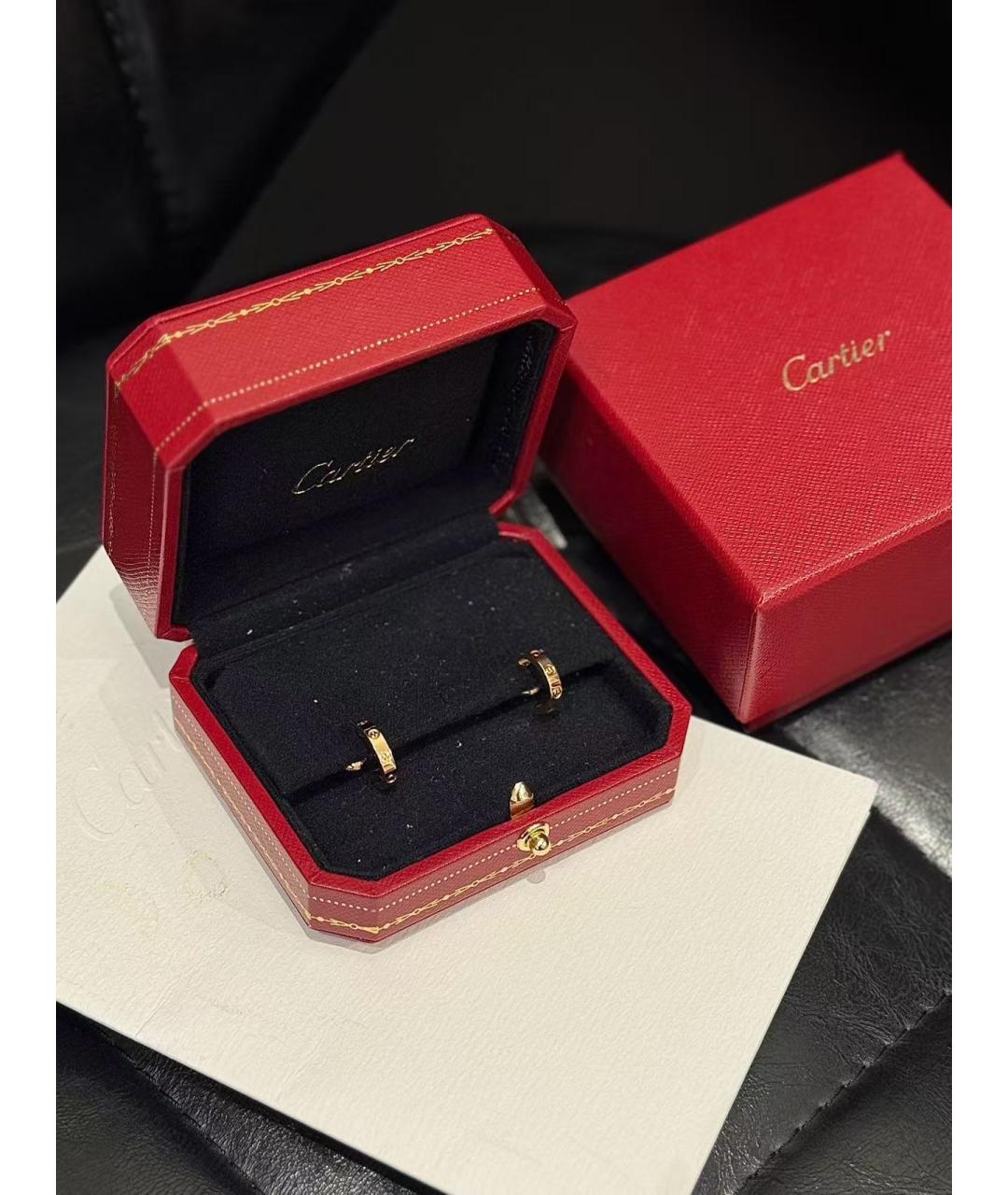 CARTIER Золотые серьги из розового золота, фото 5