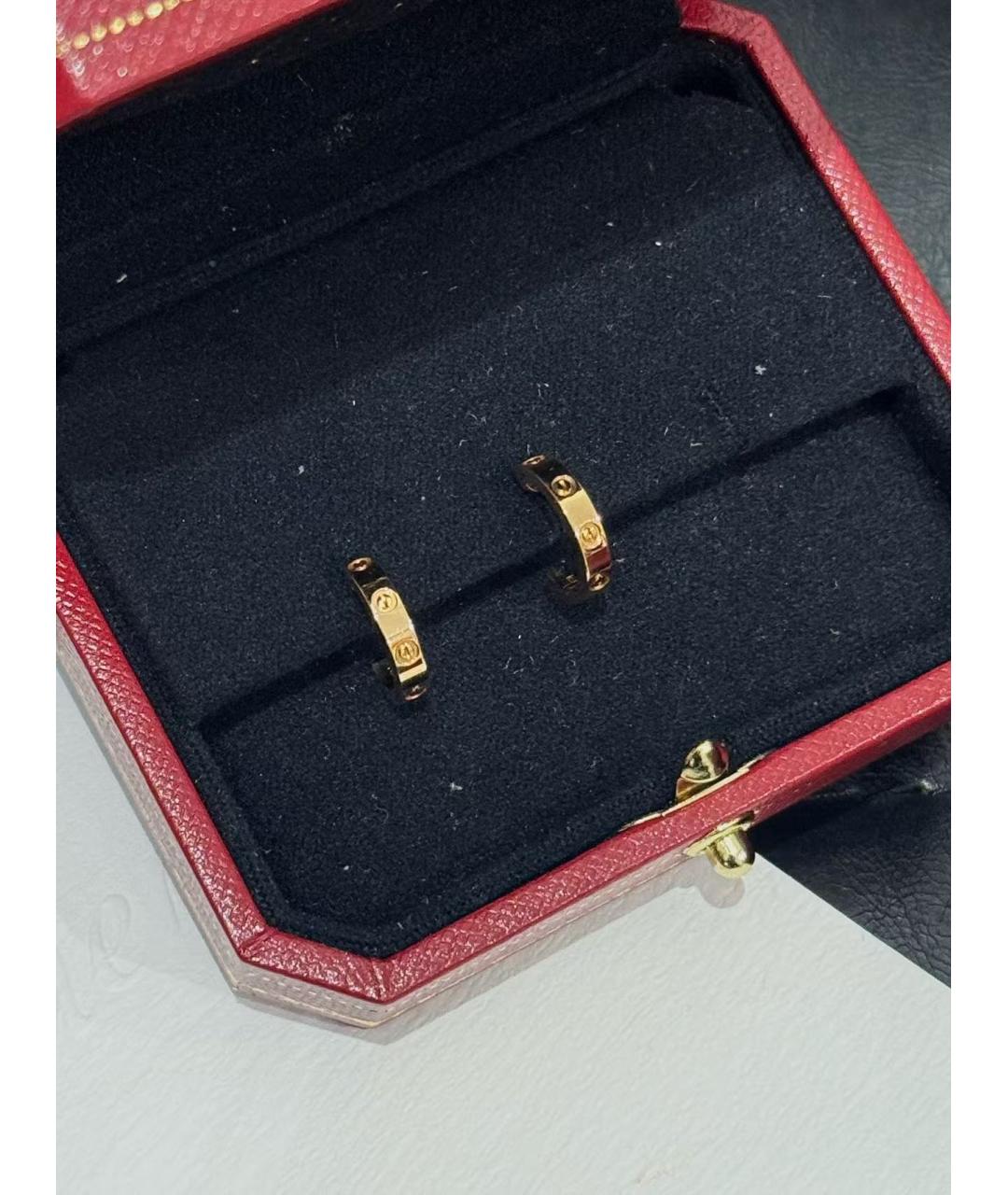 CARTIER Золотые серьги из розового золота, фото 2