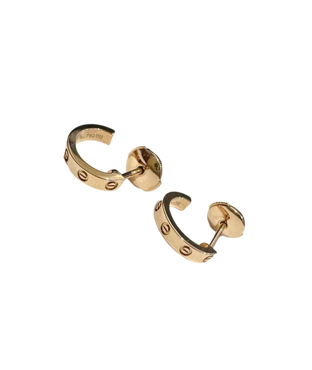 CARTIER Золотые серьги из розового золота, фото 1