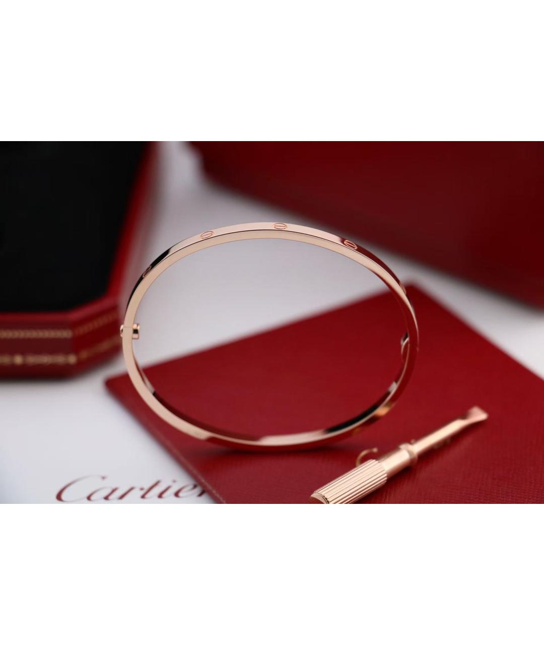 CARTIER Золотой браслет из розового золота, фото 5