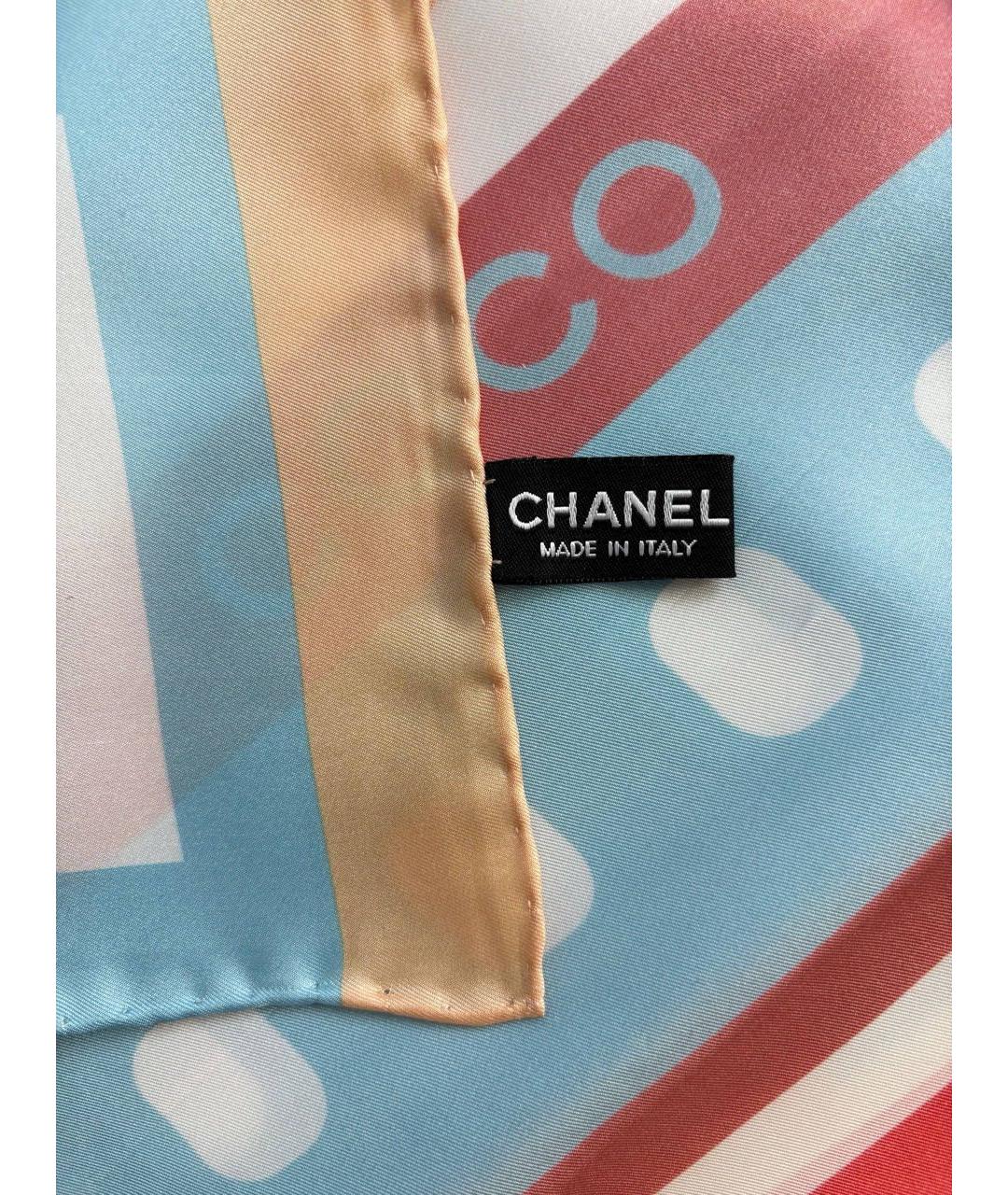 CHANEL Мульти шелковый платок, фото 3
