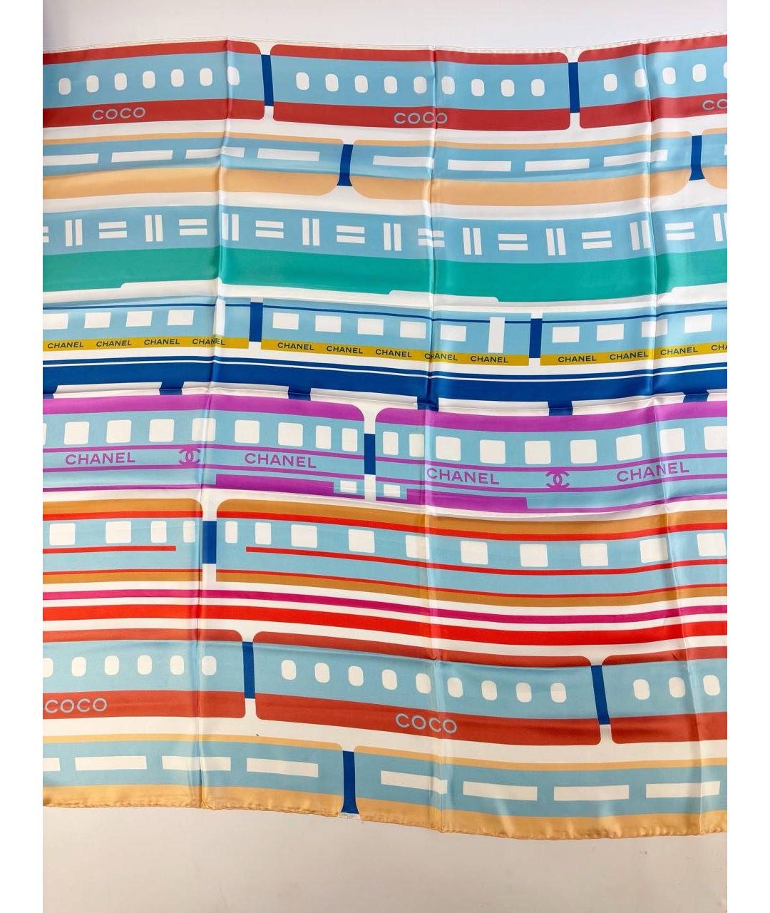 CHANEL Мульти шелковый платок, фото 2