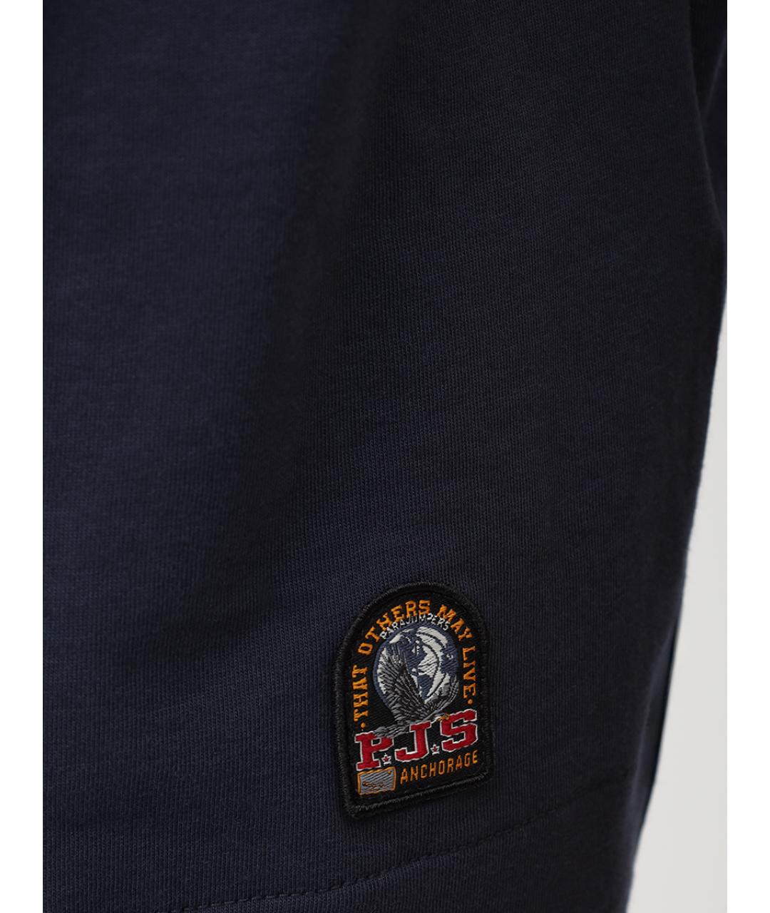 PARAJUMPERS Синяя хлопковая футболка, фото 5