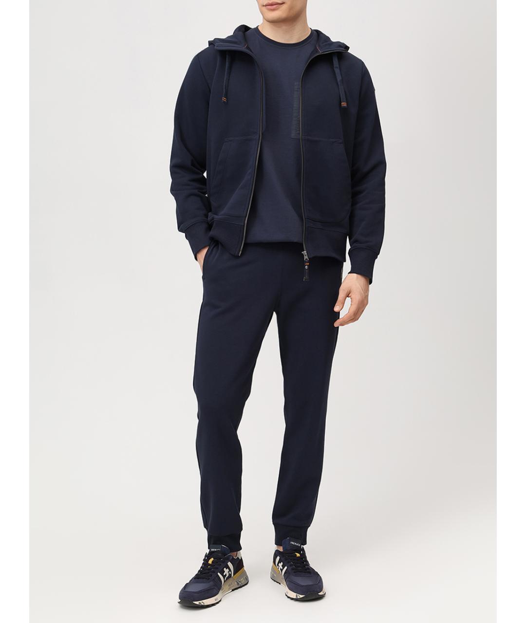 PARAJUMPERS Синяя хлопковая футболка, фото 2