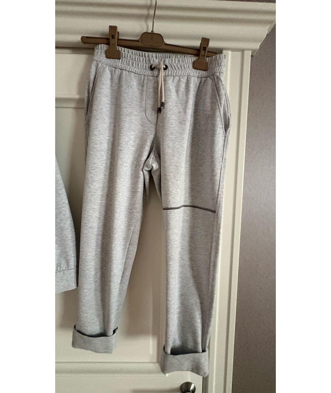 BRUNELLO CUCINELLI Серый хлопковый спортивные костюмы, фото 4