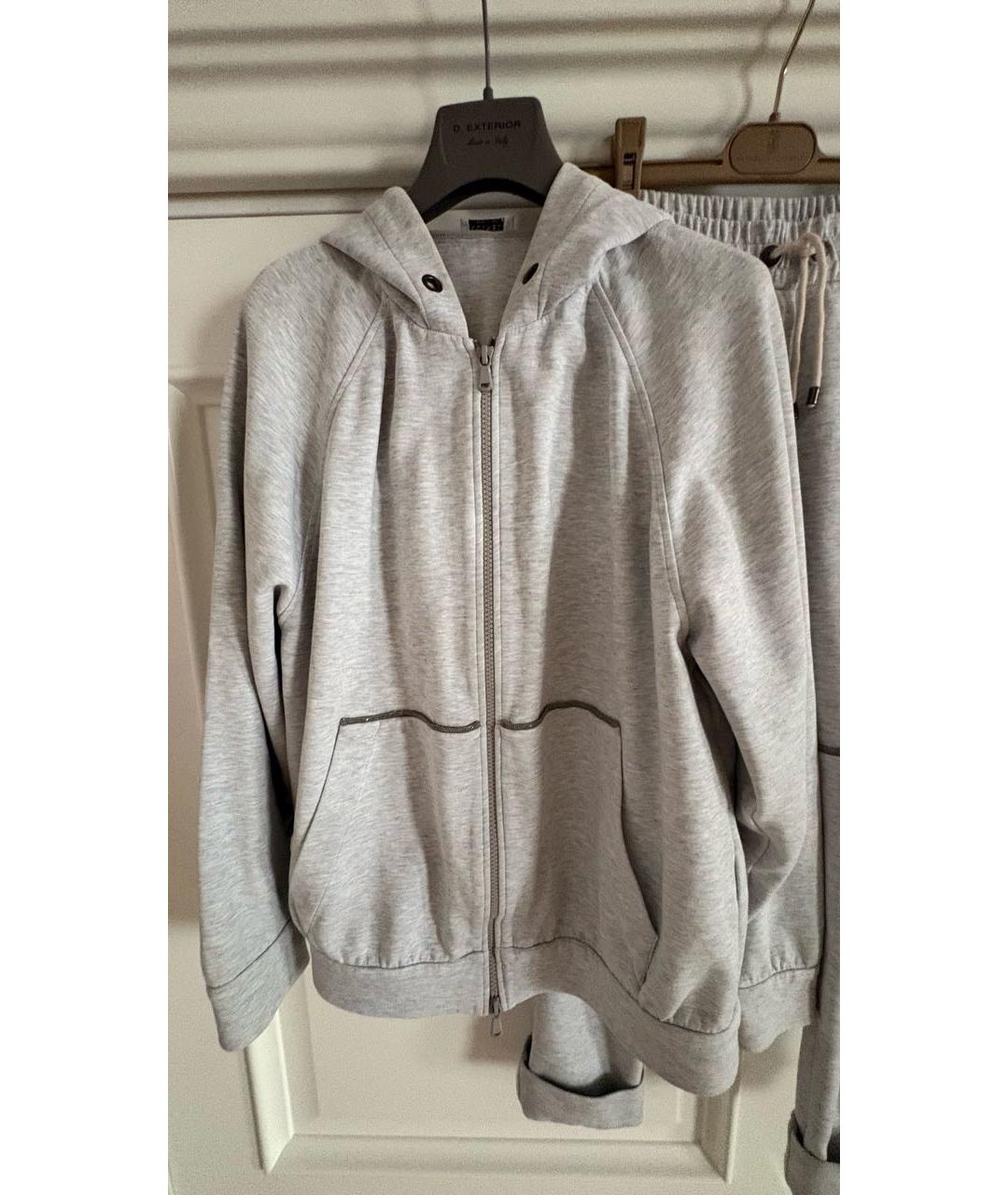 BRUNELLO CUCINELLI Серый хлопковый спортивные костюмы, фото 3