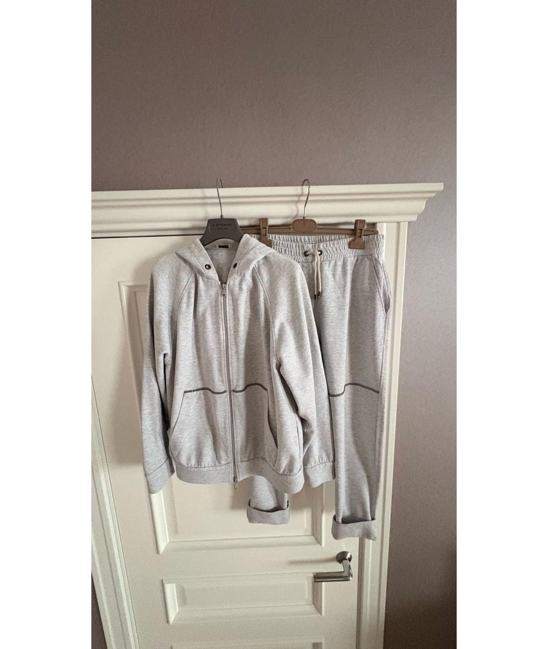 BRUNELLO CUCINELLI Серый хлопковый спортивные костюмы, фото 2