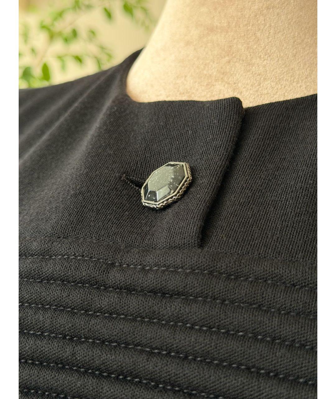 CHANEL Черное шерстяное повседневное платье, фото 5