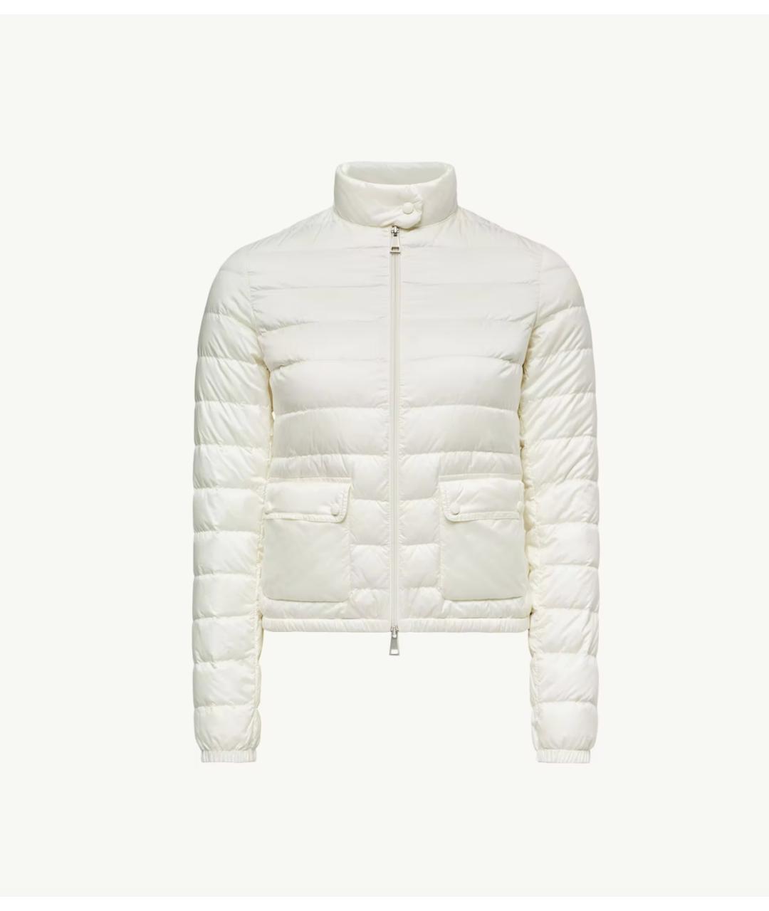 MONCLER Белый полиамидовый пуховик, фото 6