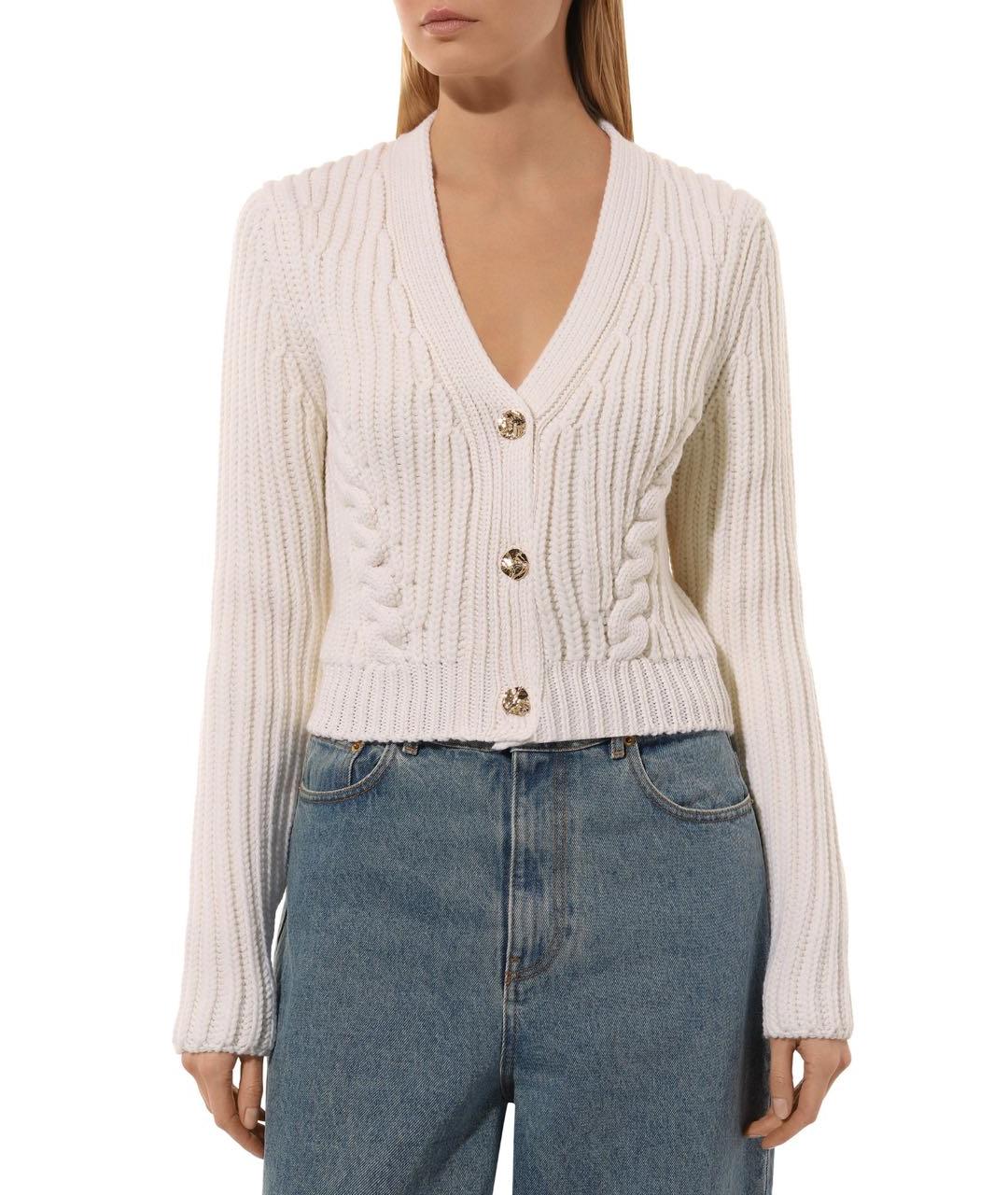 NINA RICCI Белый шерстяной кардиган, фото 2