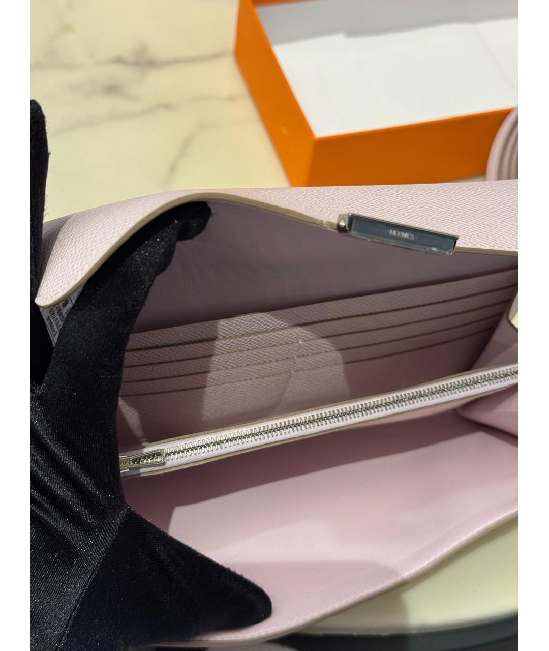 HERMES Фиолетовая кожаная сумка через плечо, фото 6