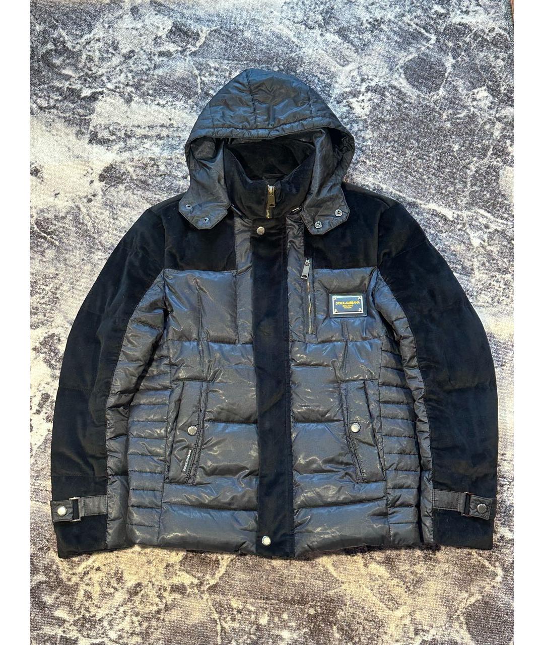 DOLCE&GABBANA Черная бархатная куртка, фото 5