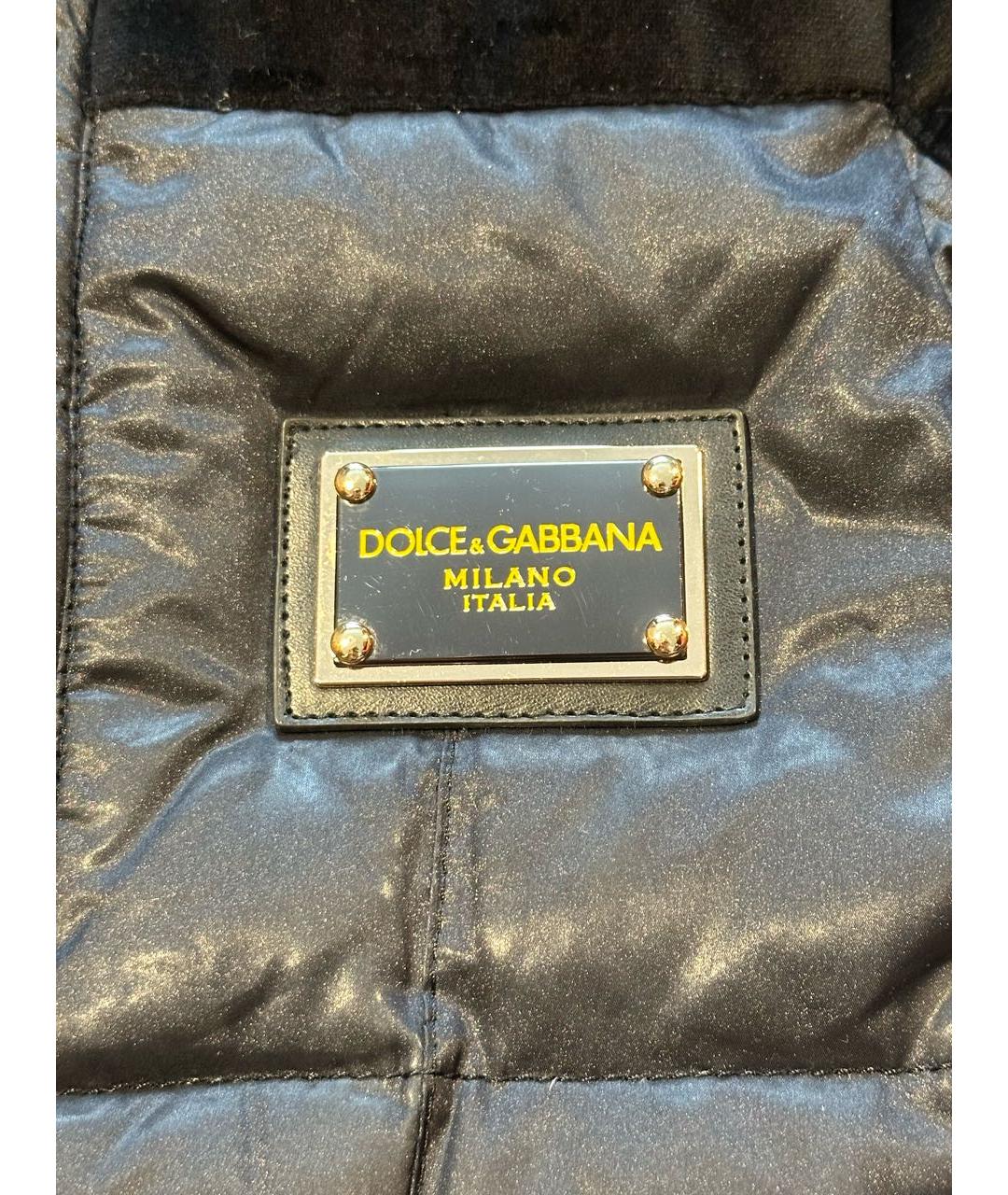 DOLCE&GABBANA Черная бархатная куртка, фото 3