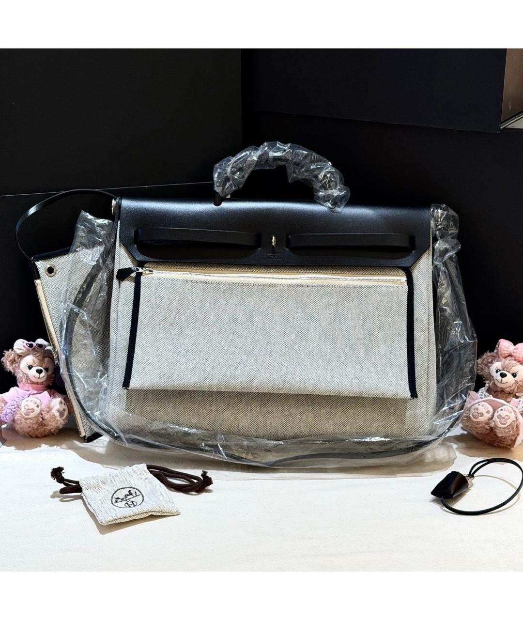 HERMES Черная кожаная сумка через плечо, фото 2