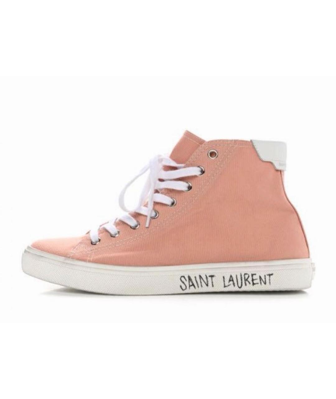 SAINT LAURENT Коралловые кеды, фото 2