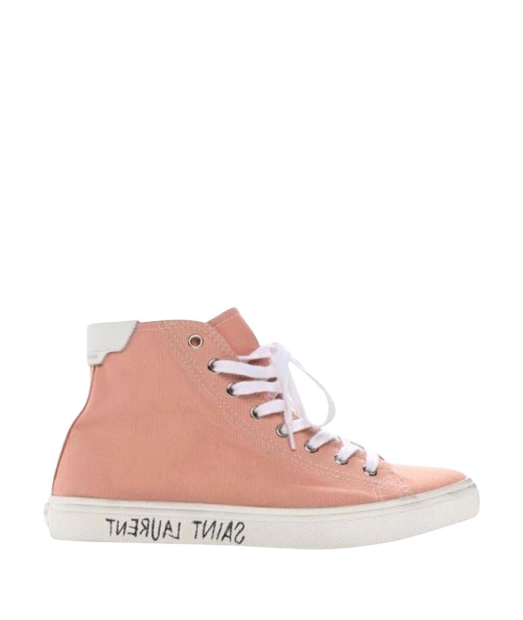 SAINT LAURENT Коралловые кеды, фото 1