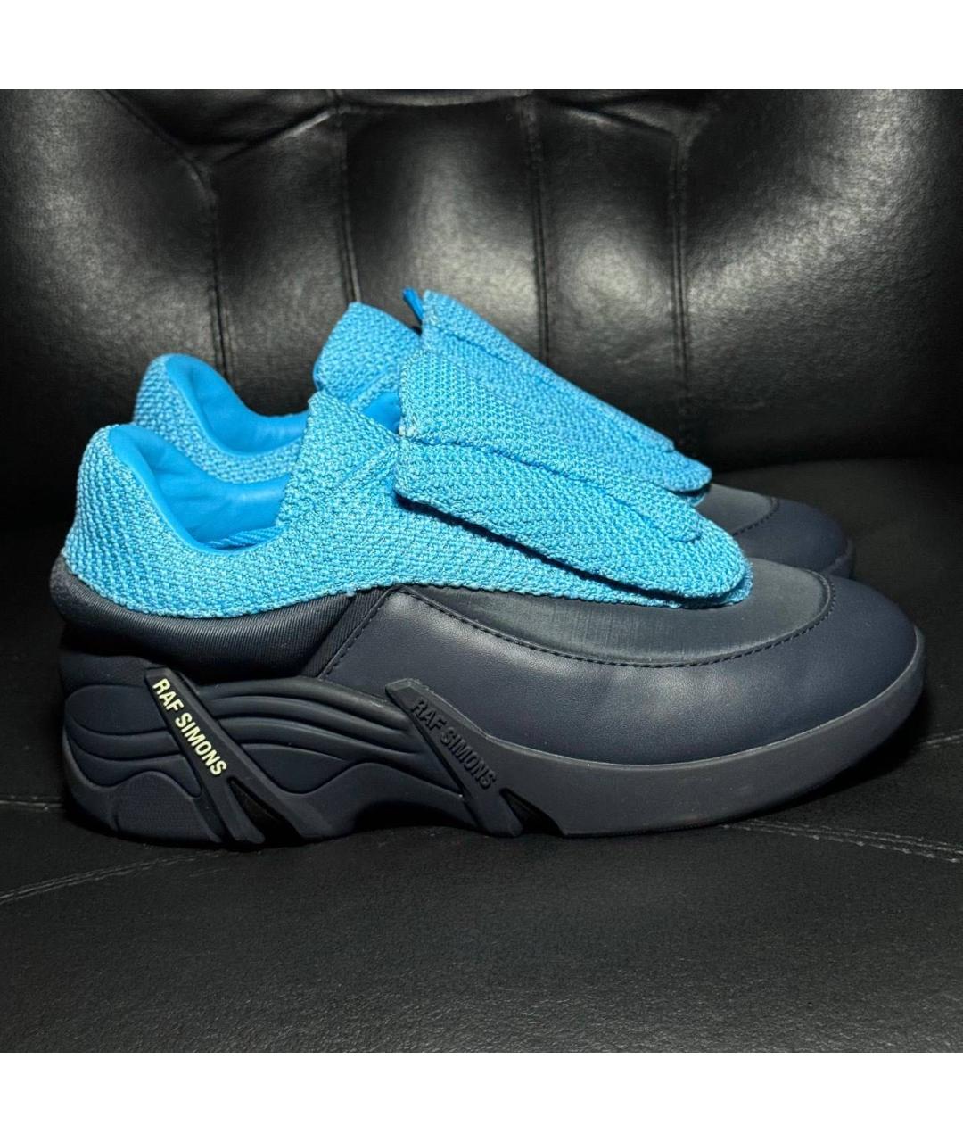 RAF SIMONS Синие текстильные кроссовки, фото 9