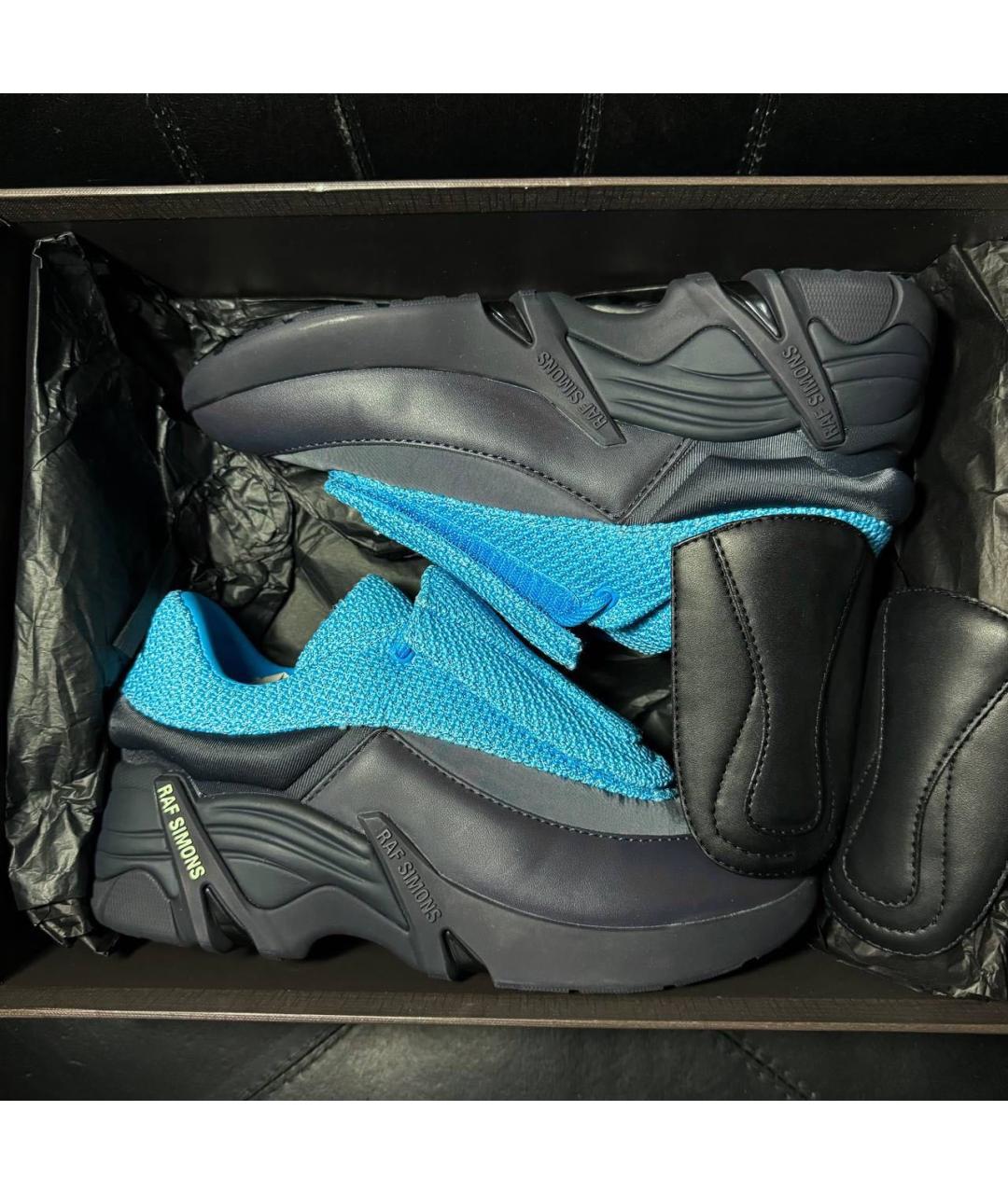 RAF SIMONS Синие текстильные кроссовки, фото 6