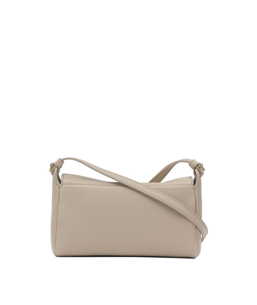 MIU MIU Бежевая кожаная сумка через плечо, фото 3