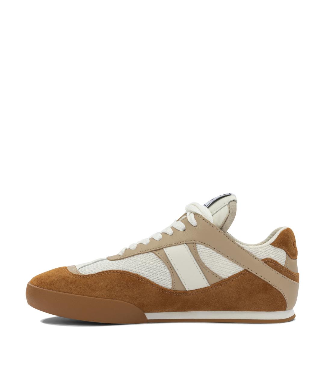 CHLOE Коричневые кожаные кроссовки, фото 3