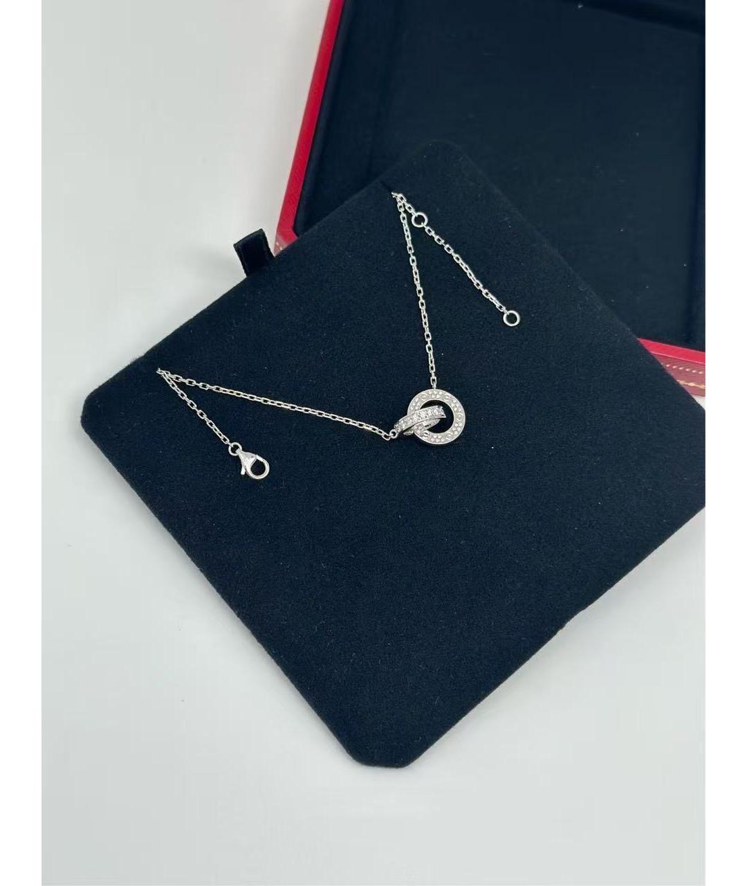 CARTIER Серебряное колье из белого золота, фото 4