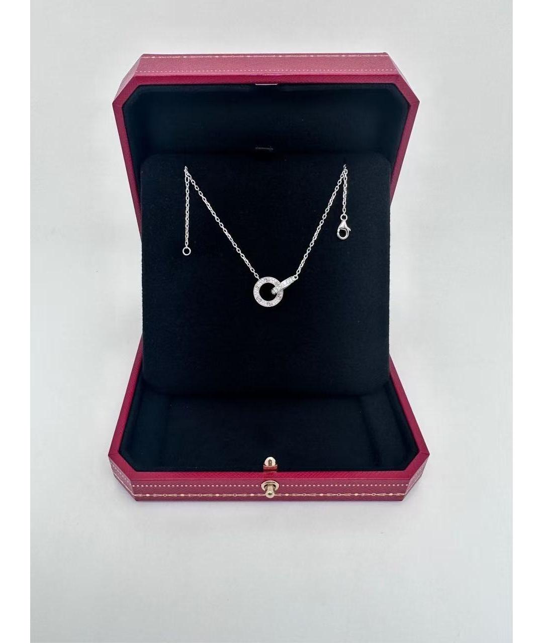 CARTIER Серебряное колье из белого золота, фото 2