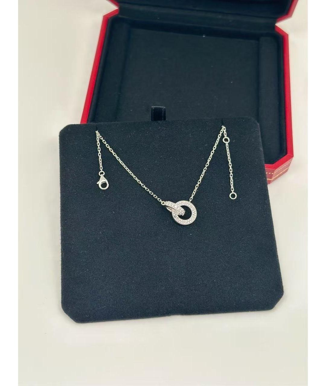 CARTIER Серебряное колье из белого золота, фото 3