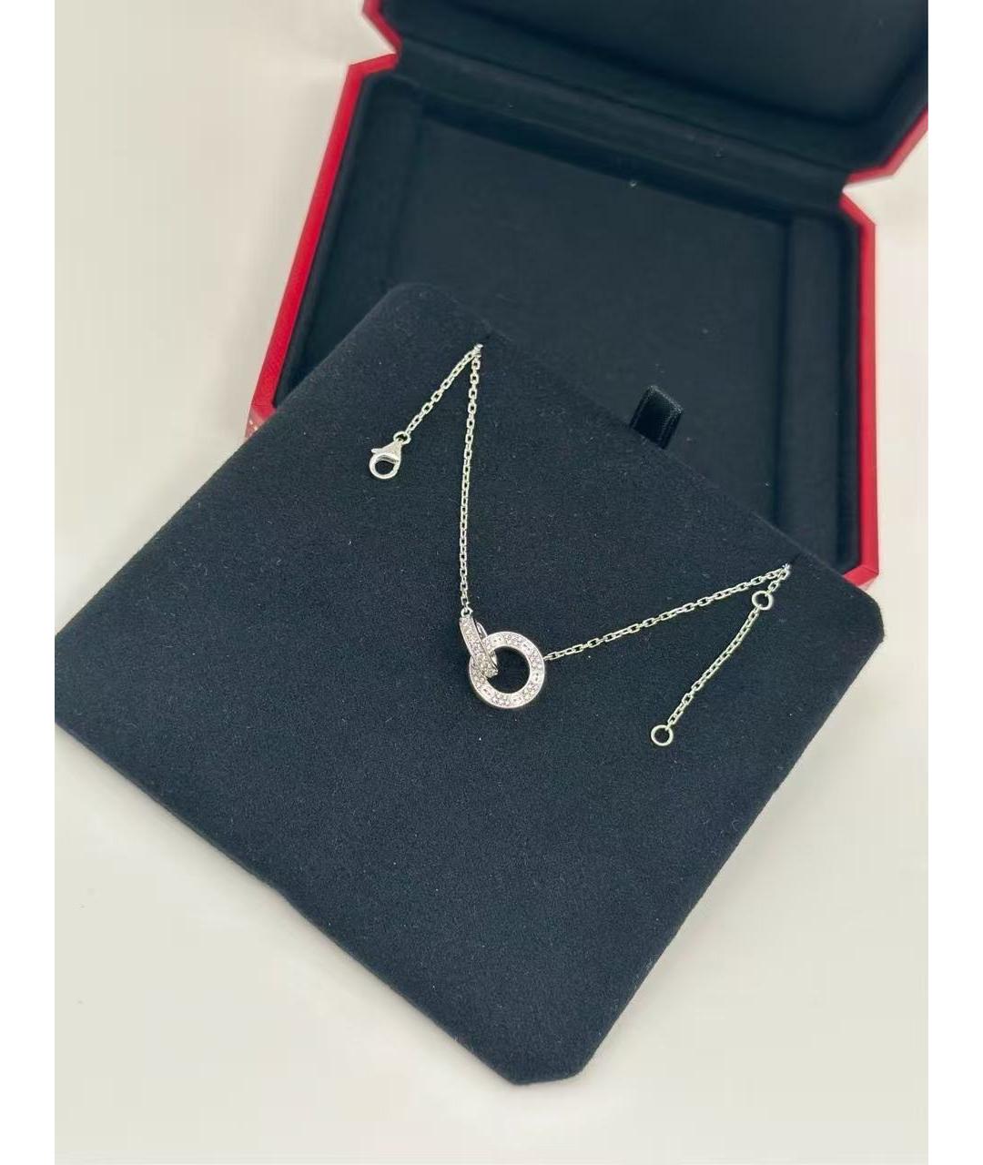 CARTIER Серебряное колье из белого золота, фото 5