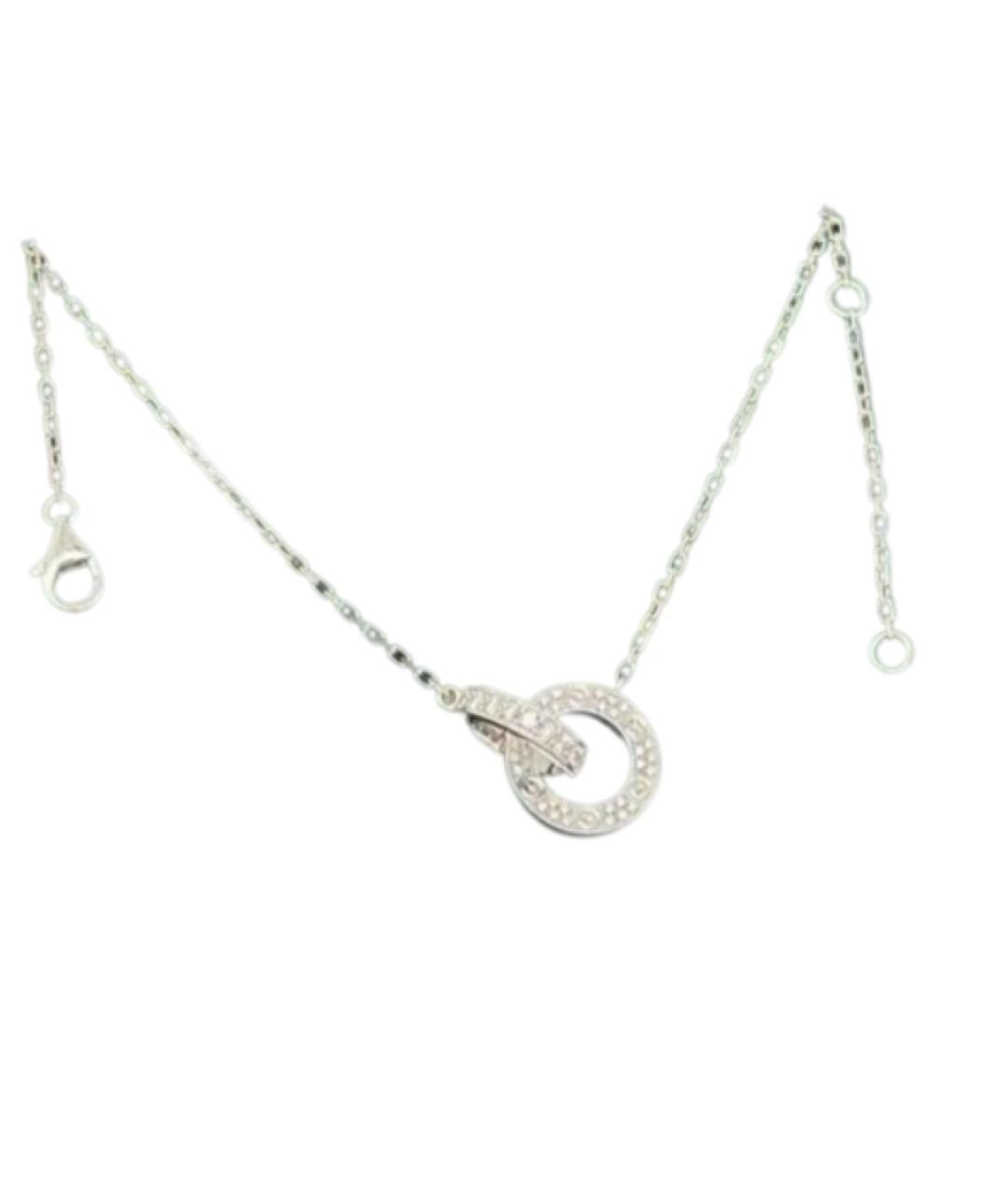 CARTIER Серебряное колье из белого золота, фото 1