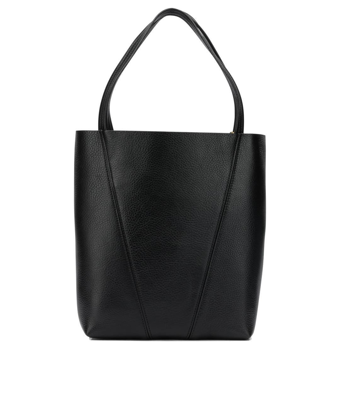 CHLOE Черная кожаная сумка тоут, фото 3