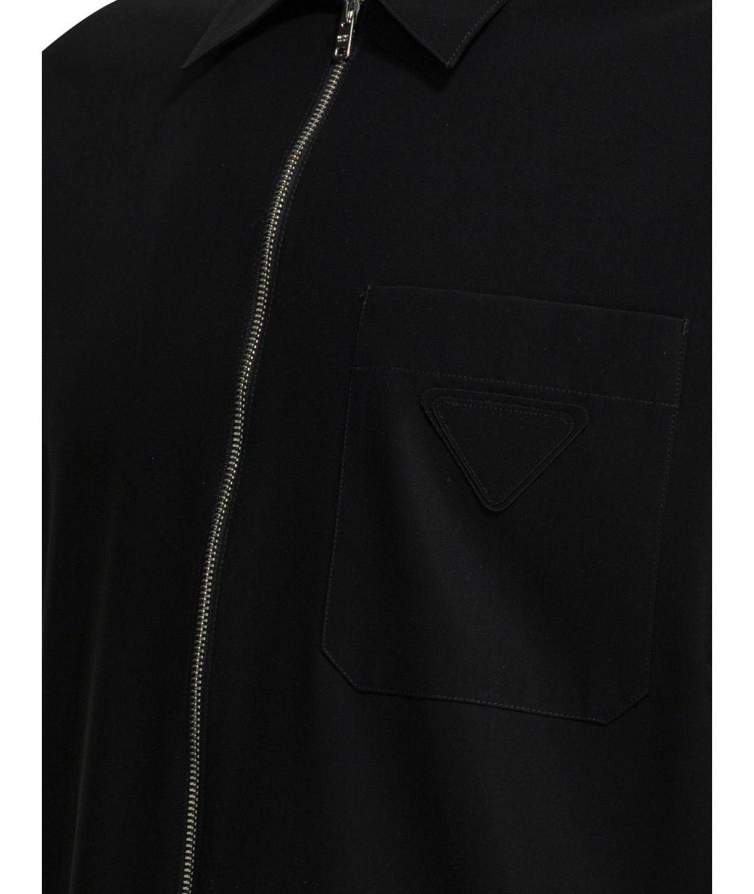 PRADA Черная хлопковая кэжуал рубашка, фото 4
