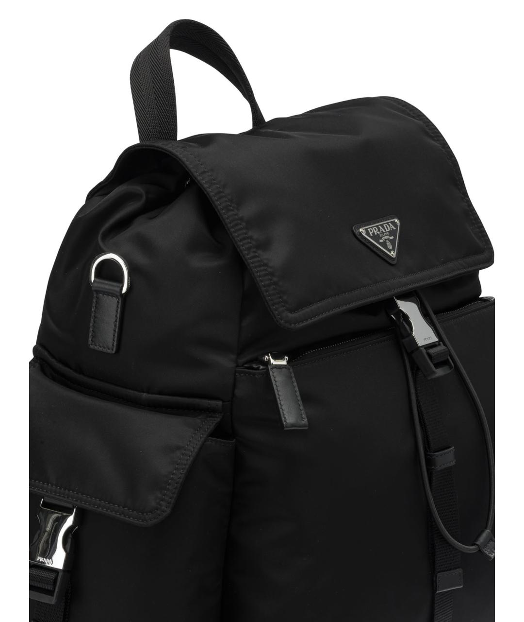PRADA Черный синтетический рюкзак, фото 4