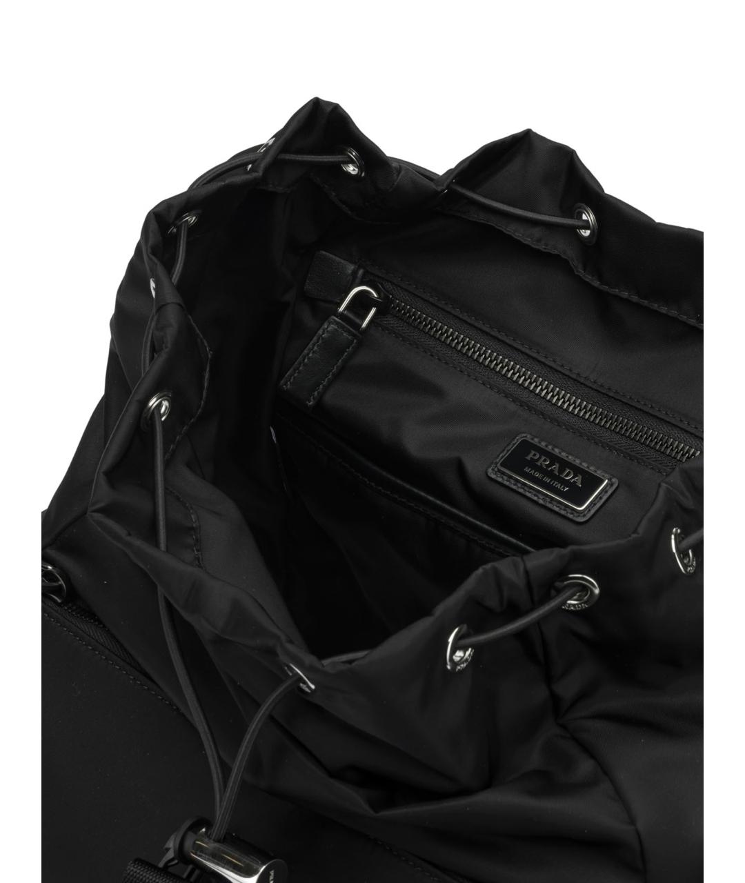 PRADA Черный синтетический рюкзак, фото 5