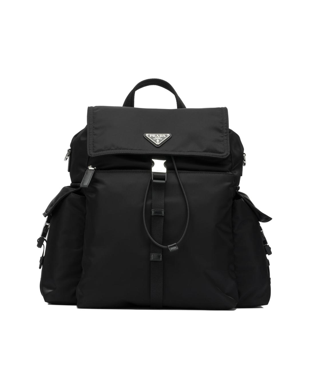 PRADA Черный синтетический рюкзак, фото 1