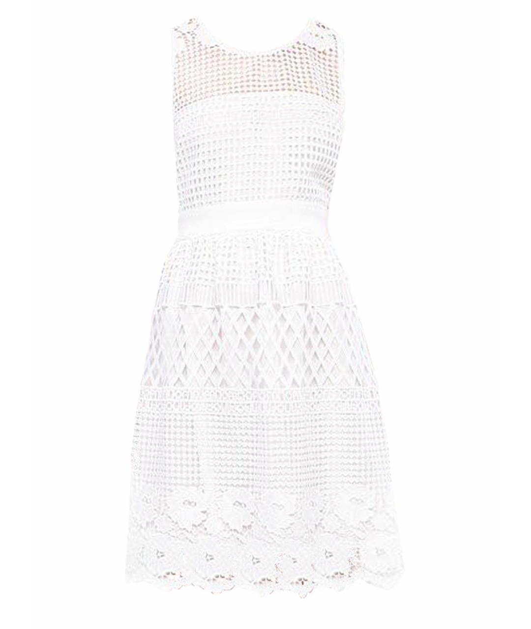 LIU JO Белое полиэстеровое повседневное платье, фото 1