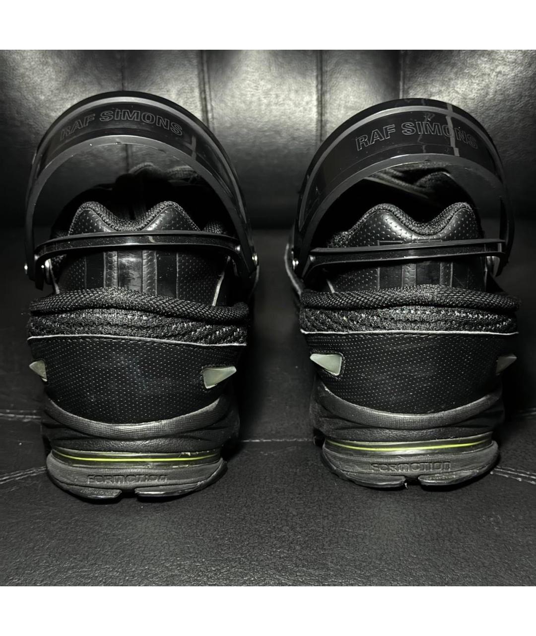 ADIDAS X RAF SIMONS Черные текстильные низкие кроссовки / кеды, фото 3