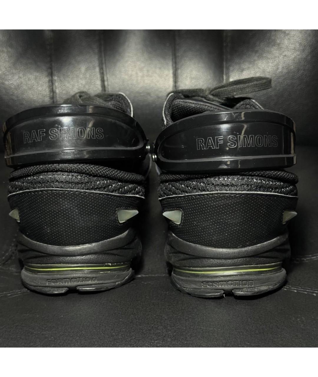 ADIDAS X RAF SIMONS Черные текстильные низкие кроссовки / кеды, фото 2