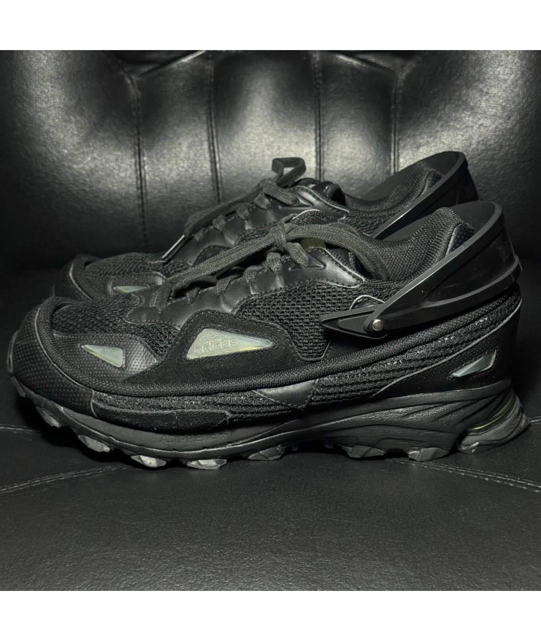 ADIDAS X RAF SIMONS Черные текстильные низкие кроссовки / кеды, фото 4