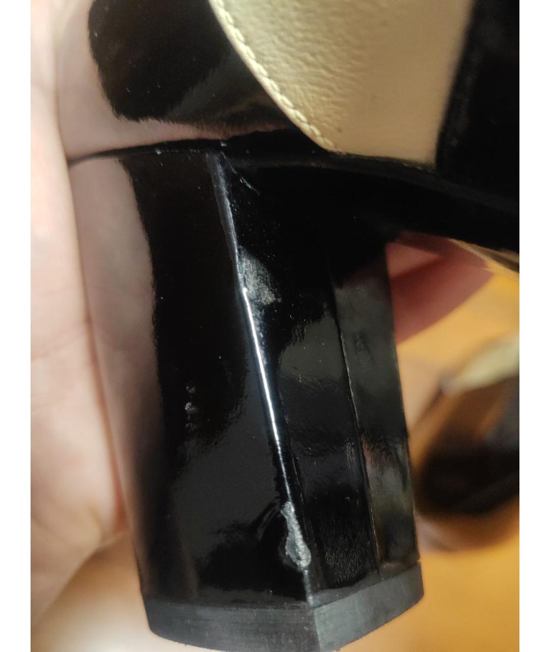 CHANEL Черные кожаные полусапоги, фото 7