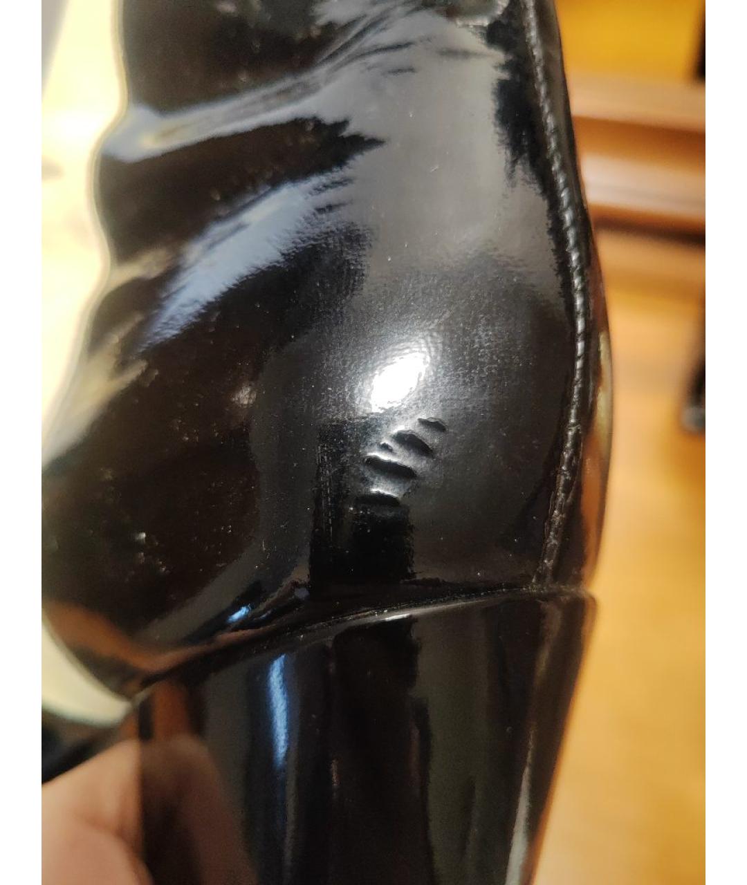 CHANEL Черные кожаные полусапоги, фото 8