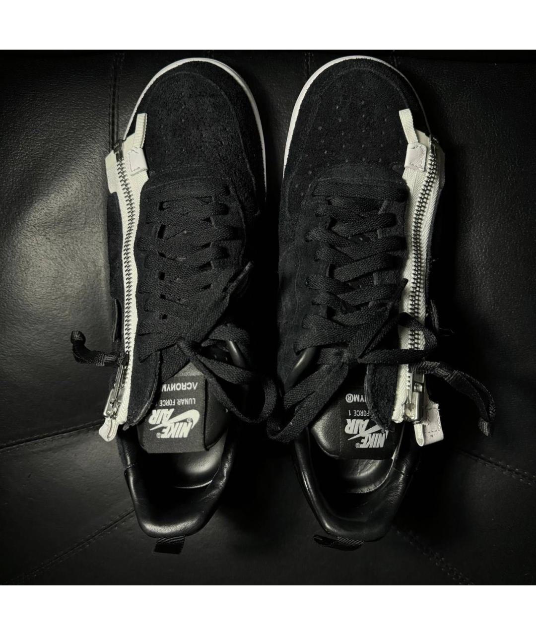 ACRONYM® Черные замшевые низкие кроссовки / кеды, фото 8