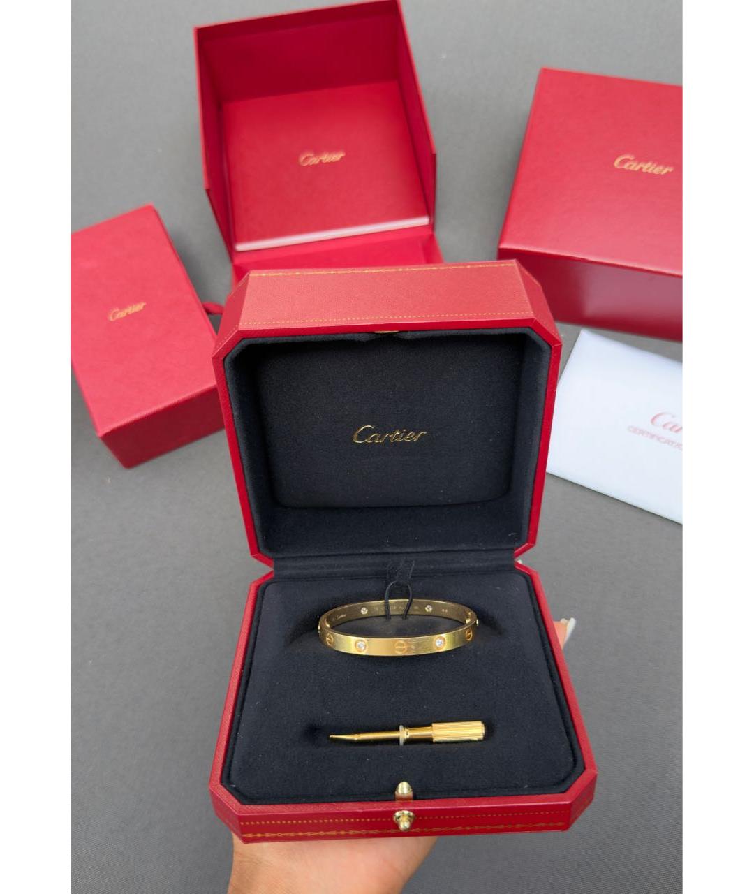 CARTIER Золотой браслет из желтого золота, фото 2