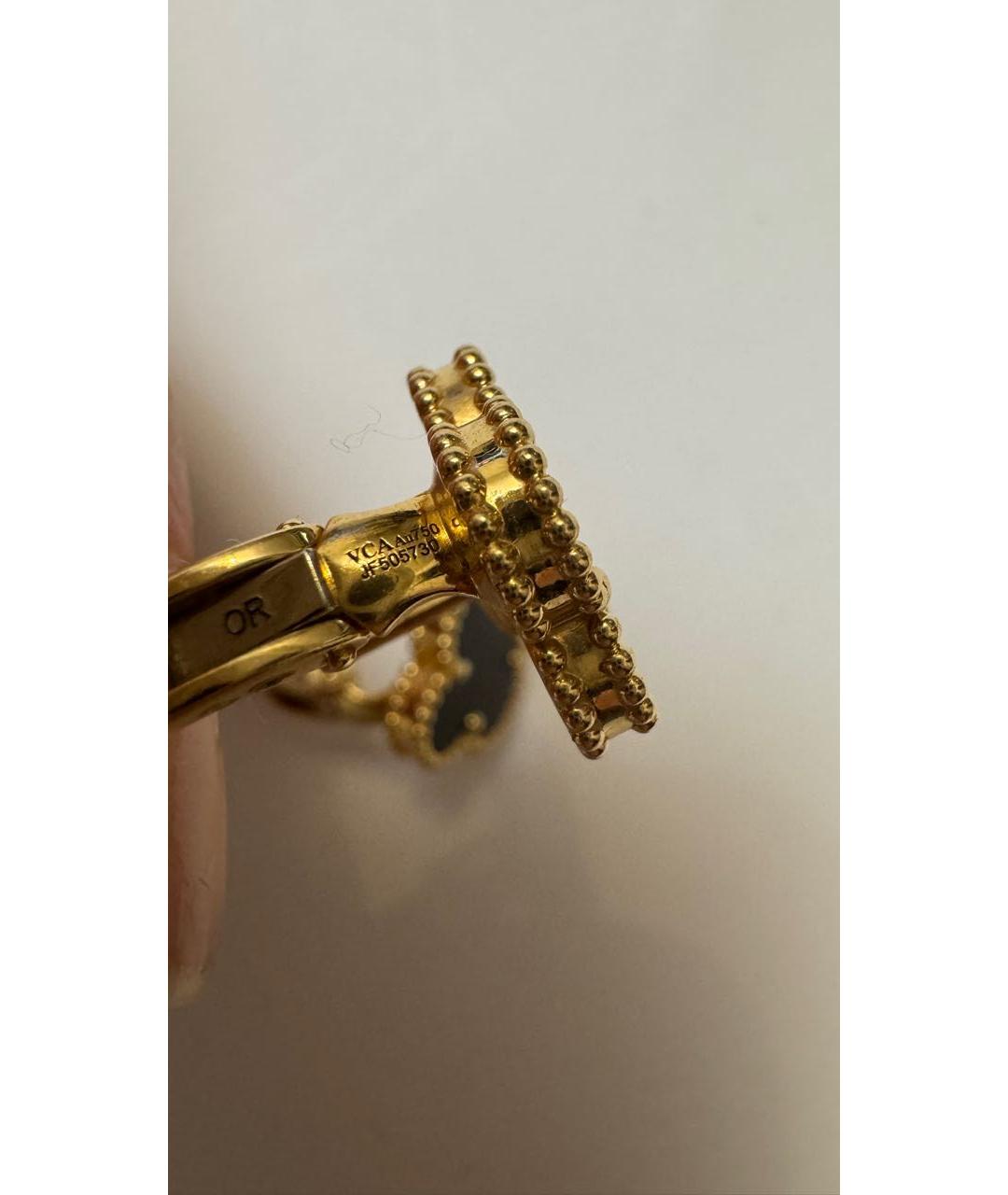 VAN CLEEF & ARPELS Золотые серьги из желтого золота, фото 4