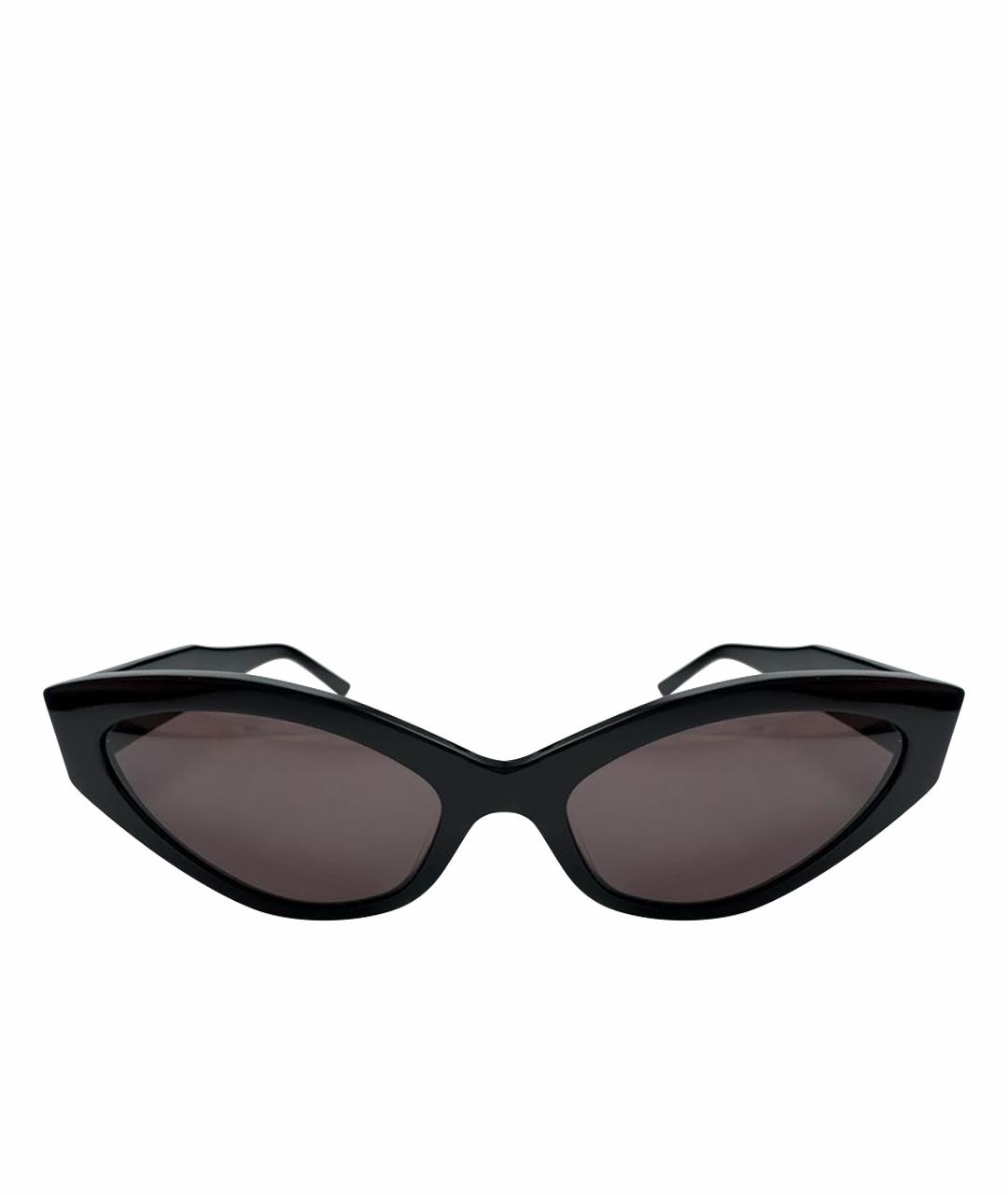 BALENCIAGA Черные пластиковые солнцезащитные очки, фото 1