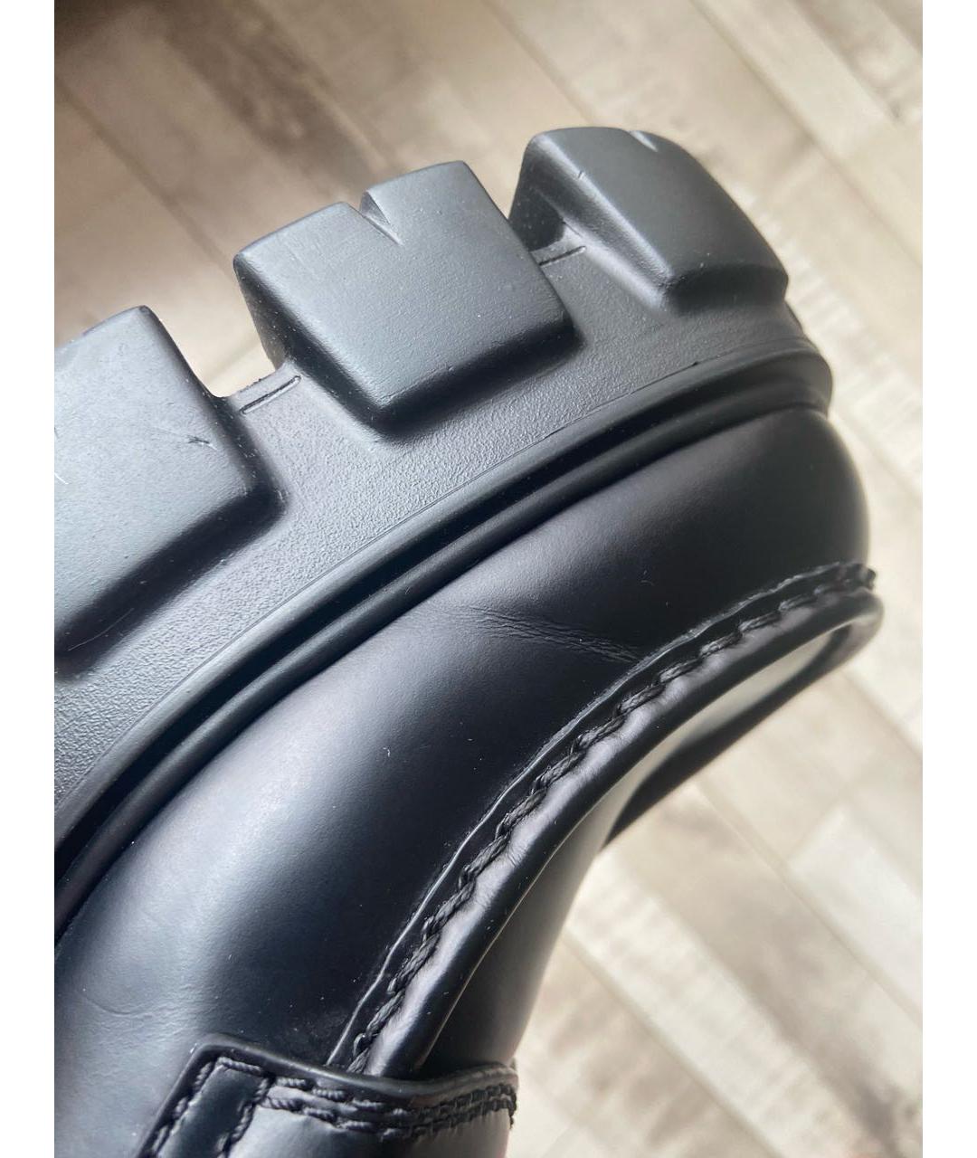 PRADA Черные кожаные лоферы, фото 8