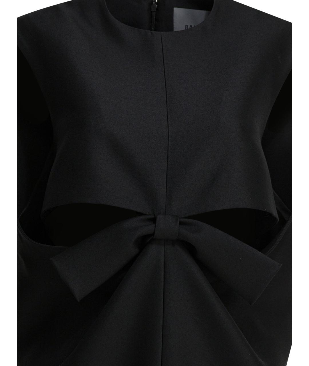 BALENCIAGA Черное шерстяное коктейльное платье, фото 2